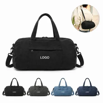 Denim Cylinder Crossbody Bag with Adjustable Strap