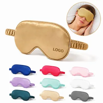 Soft Imitation Silk Sleep Mask, Breathable & Adjustable
