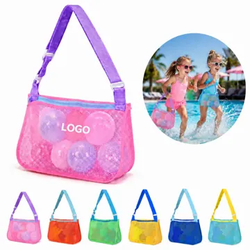 Adjustable Mesh Shell Beach Bag with Breathable Outdoor