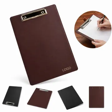 A4 PU Leather Clipboard with Sturdy Metal Clip
