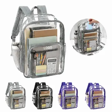 Waterproof Clear Backpack, Durable PVC Transparent Daypack