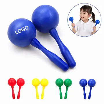 Plastic Round Maracas Shaker for Rhythm Music Education
