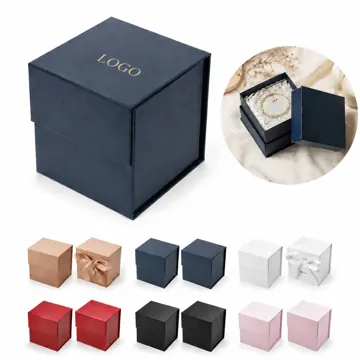 Magnetic Collapsible Gift Box 4.72" Cube for Jewelry