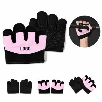 Silicone Half-Finger Gym Gloves with Breathable Back