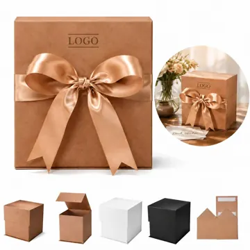 Magnetic Collapsible A6 Gift Box with Cube Design