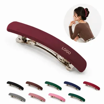 Matte Metal Non-Slip Spring Hair Clip for All Hair Types