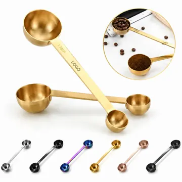 304 Food-Grade Double-Ended Stainless Steel Measuring Spoon