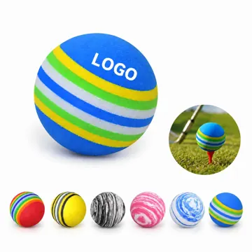 EVA Foam Golf Practice Balls, Rainbow Indoor Outdoor Safe