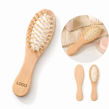 Wooden Massage Paddle Comb for Scalp Stimulation