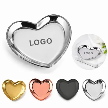 430 Stainless Steel Heart-Shaped Serving & Organizing Tray