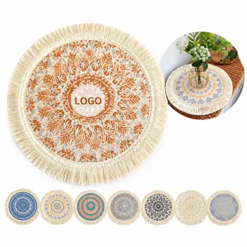 Boho Cotton Floral Lace Placemat with Removable Cover