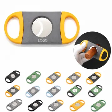 V-Shaped Cigar Cutter with Smooth Cut Blade