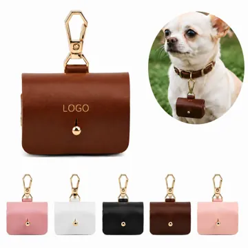 Portable Faux Leather Ring Box with Hanging Buckle