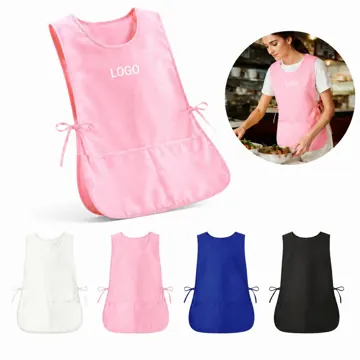 Waterproof Polyester Apron with Adjustable Ties and Pockets