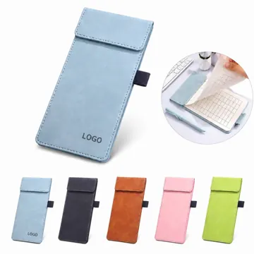 PU Leather Menu Clipboard with Metal Clip for Cashiers