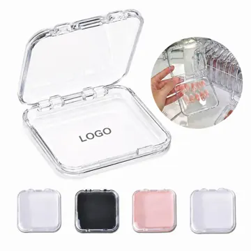 Clear Nail Polish Storage Box with Adjustable Dividers