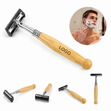 Disposable Bamboo Double-Blade Travel Razor for Hotel Guests