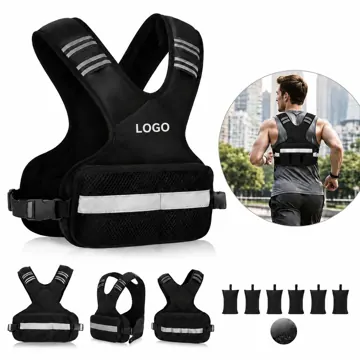 Adjustable Weighted Vest 10lb with Removable Packs