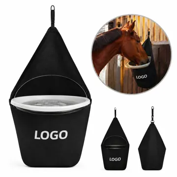 Hanging Water Bucket Bag for Horse Stables with Adjustable