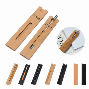 Kraft Paper Ruler Pen Pouch Multifunctional Stationery