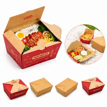 37 oz Kraft Paper Takeout Box with Secure Lid