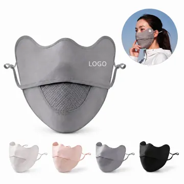 UPF 50+ Ice Silk UV Face Mask for Outdoor Sun Protection