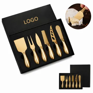 Stainless Steel 6-Piece Cheese Knife Set with Ergonomic