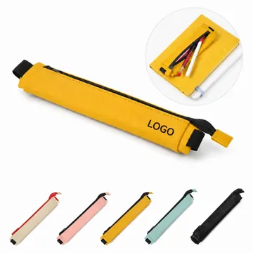 Waterproof PU Elastic Pencil Pouch Pen Case for School