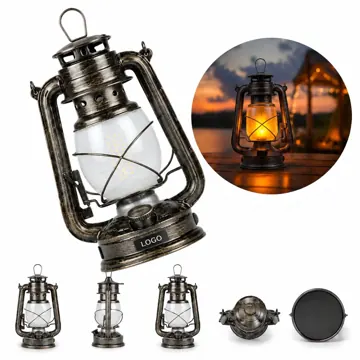 Vintage Rechargeable LED Lantern, Waterproof for Camping