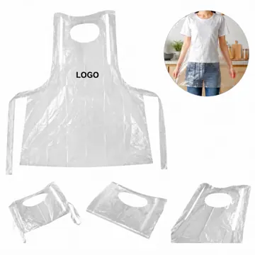 Disposable PE Apron Waterproof for Food Cleaning Painting