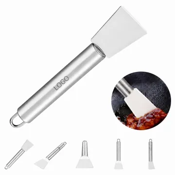 Stainless Steel Ergonomic Scraper for Kitchen, Grill