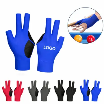 Non-Slip Three-Finger Billiard Glove for Pool and Snooker