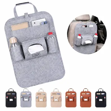 6-Pocket Felt Car Seat Organizer Universal Back Seat