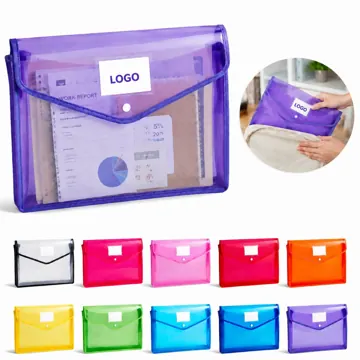Waterproof A4 Document Folder with Secure Snap Closure
