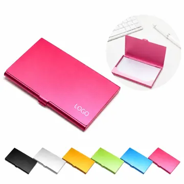 Ultra-Thin Aluminum Alloy Business Card Holder with Secure