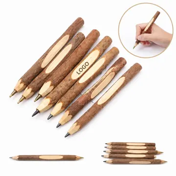 Eco Wood Ballpoint Pen Smooth Writing Customizable