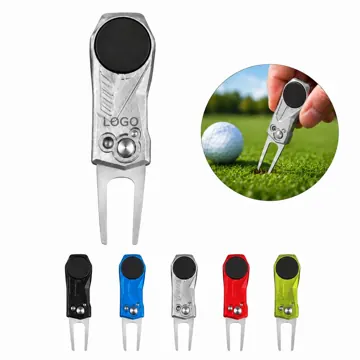 Foldable Golf Divot Tool for Ball Mark Repair, Compact