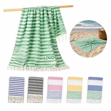 Quick-Dry Turkish Beach Towel, Lightweight & Absorbent