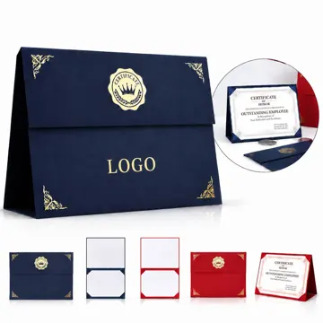 Envelope-Style Certificate Holder with Clear Front Cover