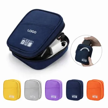 Oxford Cloth Cable Organizer Bag with Multiple Compartments