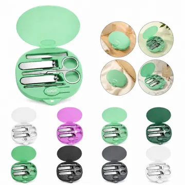 Stainless Steel 5-Piece Manicure Set with Travel Case