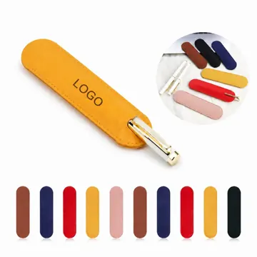 PU Leather Pencil Case with Smooth Zipper Closure