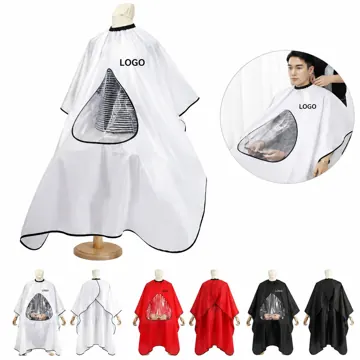 Clear View Barber Cape for Haircutting & Styling