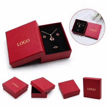Premium Paper Jewelry Gift Set, Mini Square Box with Travel