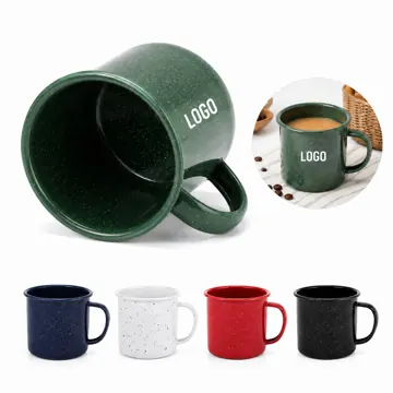 12oz Enamel Camping Mug for Outdoor Coffee Tea Hiking