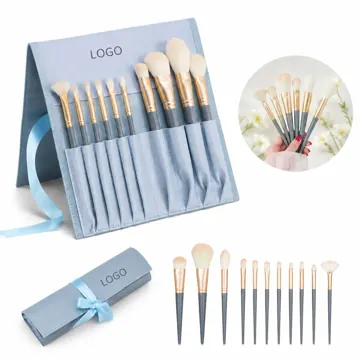 10-Piece Soft Synthetic Brush Set for Makeup Beginners