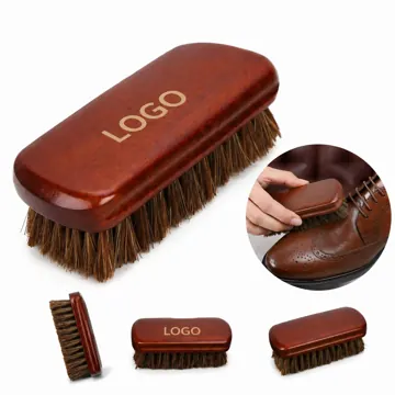 Horsehair Leather Shoe Brush for Gentle Cleaning