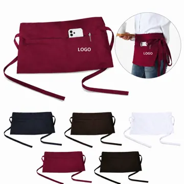 Waterdrop Server Half Apron, Stain-Resistant for Waitstaff