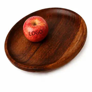 Acacia Wood Wake-Up Tray with Raised Edges