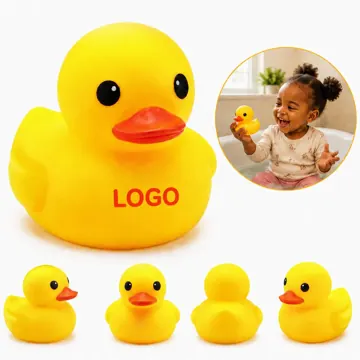 Floating Duck Bath Toys for Kids, Soft Non-Toxic Water Play